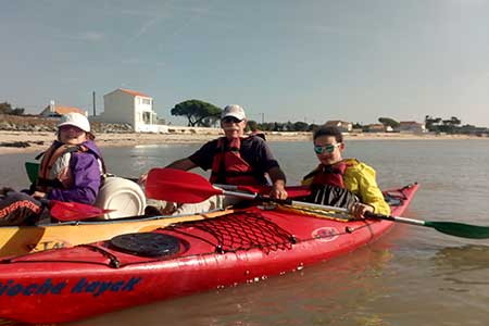 Balades en mer en kayak canoë Fouras Rochefort La Rochelle charente maritime 17
