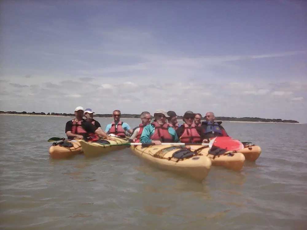 Balades en mer en kayak canoë Fouras Rochefort La Rochelle charente maritime 17