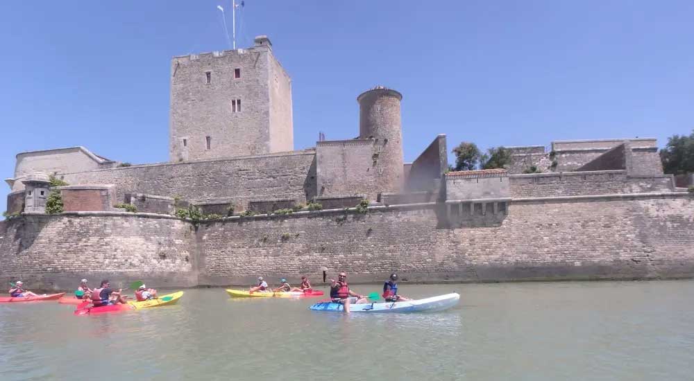 Balades en mer en kayak canoë Fouras Rochefort La Rochelle charente maritime 17