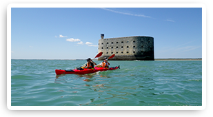 randonnee en kayak autour de fort boyard